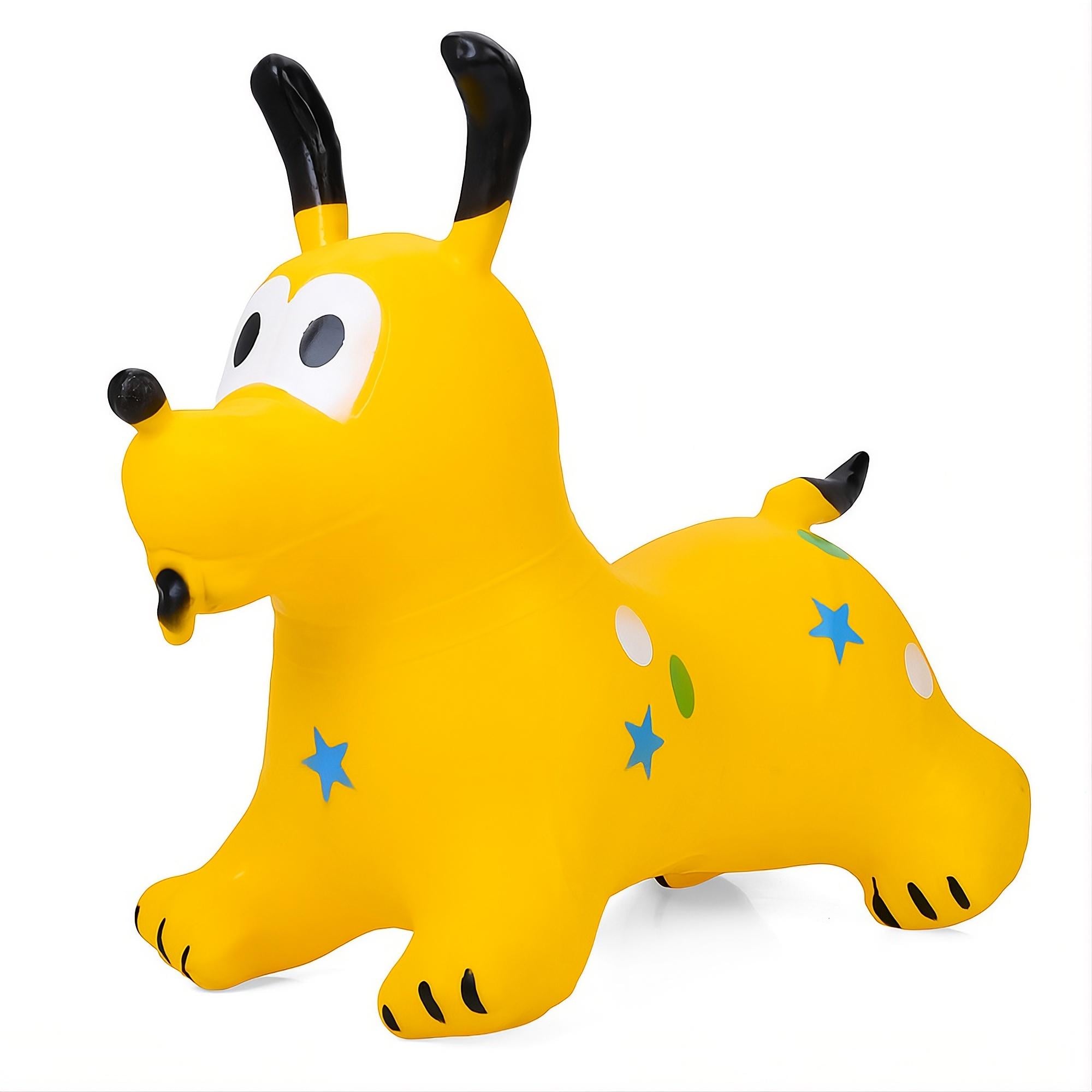 Стрибун-тварина дитячий MS 4161 Цуценя 1250-1300 г гумовий 28×31×6 см Жовтий (33995686)