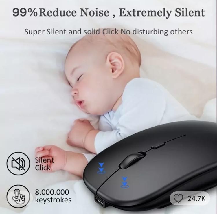 Мышь компьютерная беспроводная Griffin Bluetooth Черный (1765475973) - фото 3