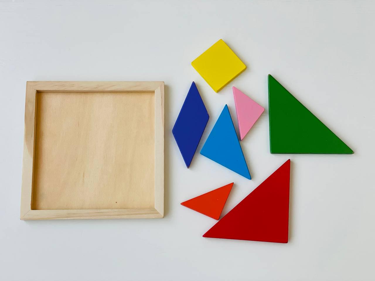 Мозаика деревянная Танграм 16х16 см - фото 3 Мозаика деревянная Танграм 16х16 см - фото 3