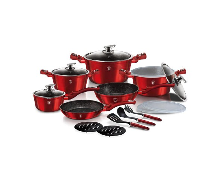 Набір посуду Berlinger Haus Metallic Line 18 предметів (BH-7035)