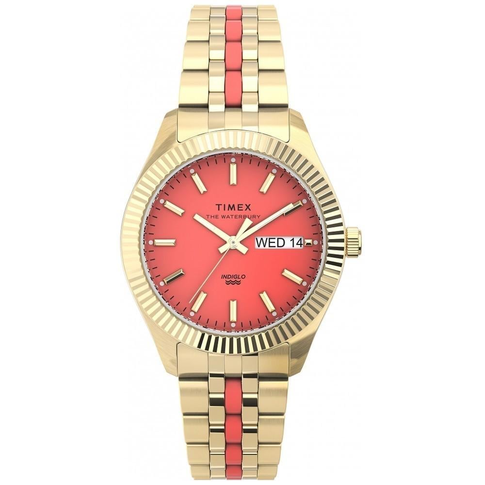 Наручные часы женские Timex Waterbury Boyfriend кварцевые Gold (Tx2u82700)