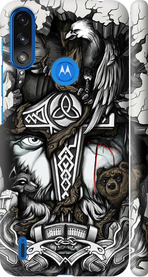 Чехол на Motorola E7 Power Тату Викинг (4098m-2284-42517)