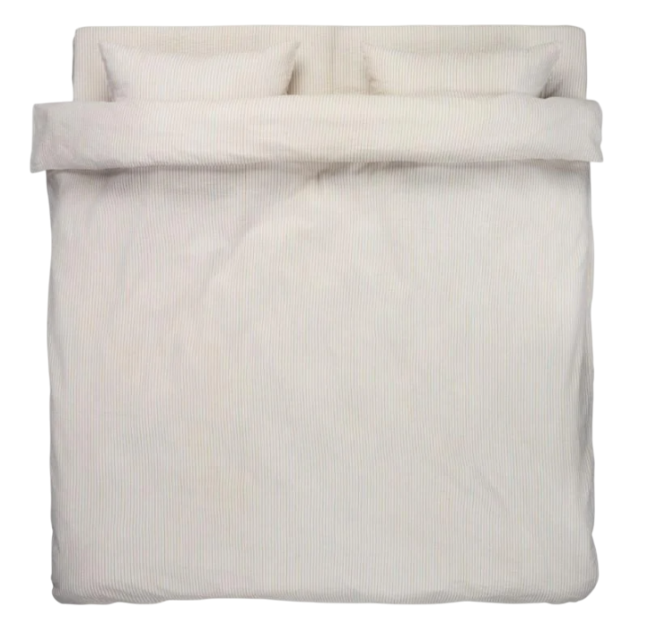 Комплект постельного белья жатка 200х220 см Белый/Латте (68e29c63)