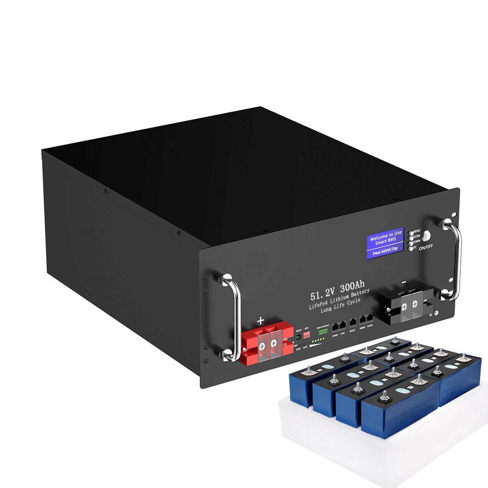 Аккумуляторная батарея Lifepo4 BMS200A со встроенным LCD дисплеем 51,2V 300 Ah (26607245) - фото 2 Аккумуляторная батарея Lifepo4 BMS200A со встроенным LCD дисплеем 51,2V 300 Ah (26607245) - фото 2