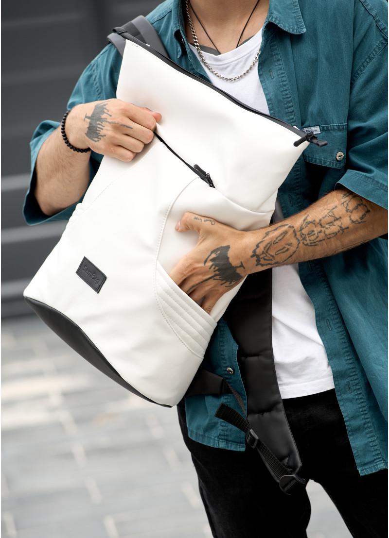 Рюкзак чоловічий Sambag RollTop X Білий (27151120r) - фото 5