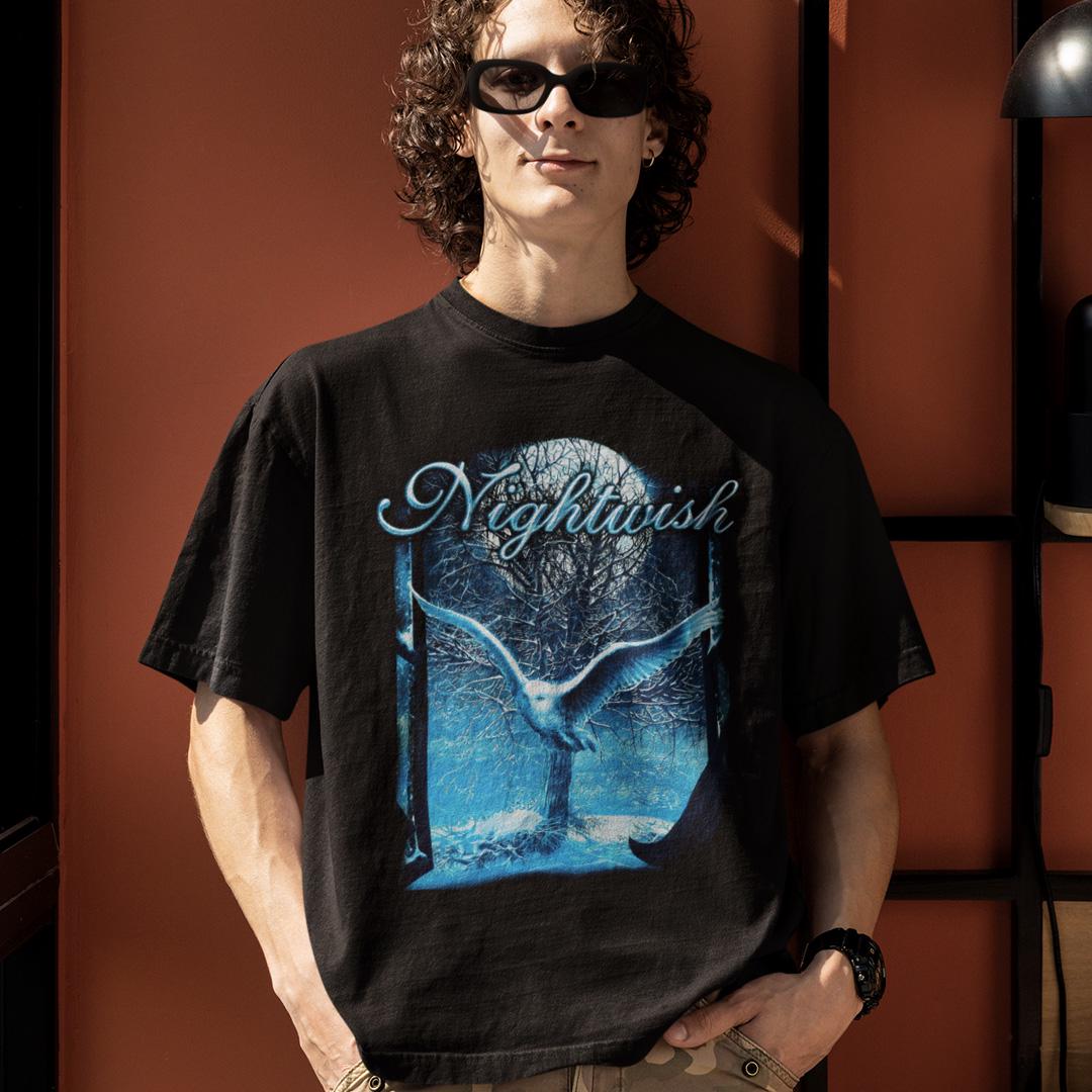 Футболка унисекс Nightwish Owl 4XL Черный (0000015454)