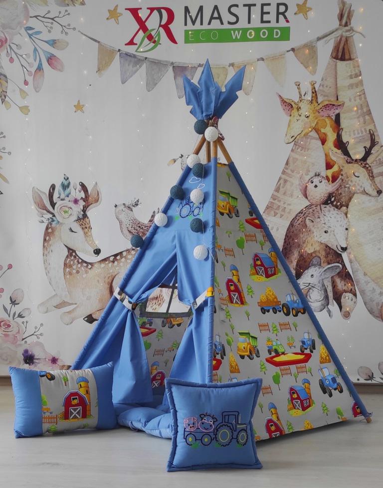 Вігвам для хлопчика Синій трактор Бон Бон (0002221) - фото 8 Вігвам для хлопчика Синій трактор Бон Бон (0002221) - фото 8