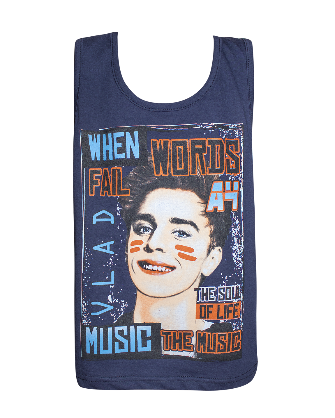 Майка-борцовка для хлопчика Влад А4 134 см Синій