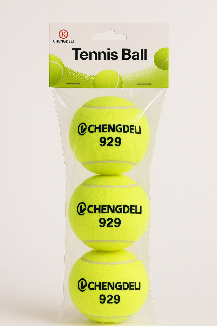 Набор мячей для большого тенниса CHENGDELI 929 3 шт. (27718360) Набор мячей для большого тенниса CHENGDELI 929 3 шт. (27718360)