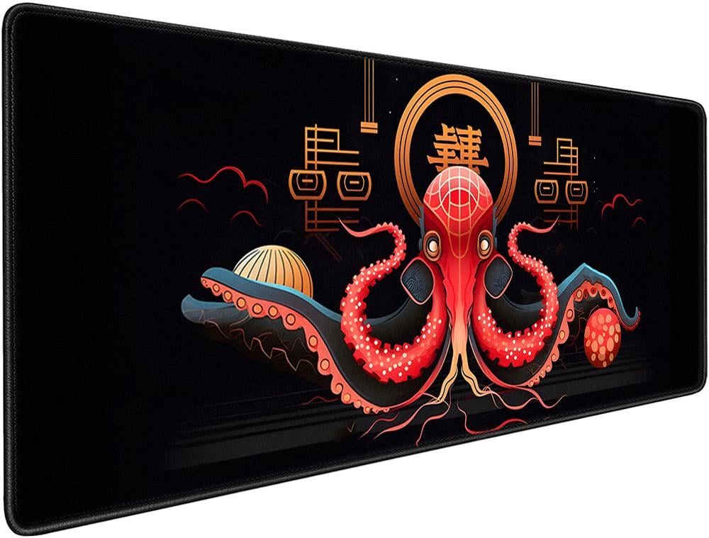 Коврик для мышки SHLab Осьминог 70х30 см Red (33004)