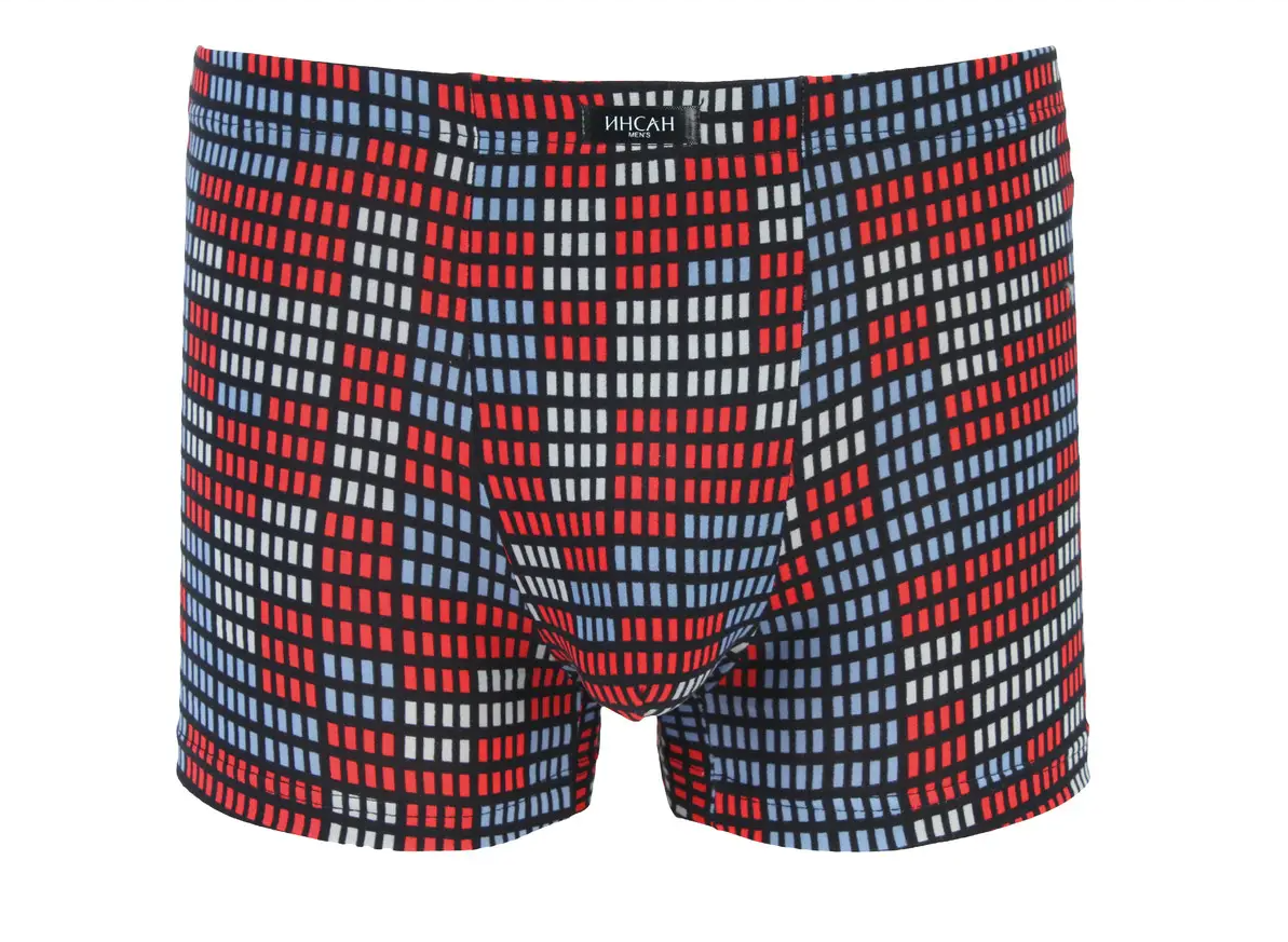 Мужские боксеры стрейчевые Бамбук Indena Insung L р. 44 2 шт. Красный (INS-18635)