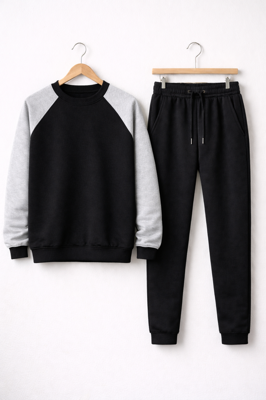 Спортивний костюм чоловічий весняний Zruchno світшот та штани M Чорно-сірий (33500729)