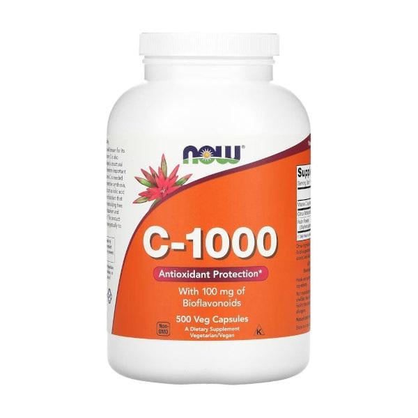 Вітамін C NOW Foods Vitamin C-1000 with Bioflavonoids 500 вег. капс. (000022474)