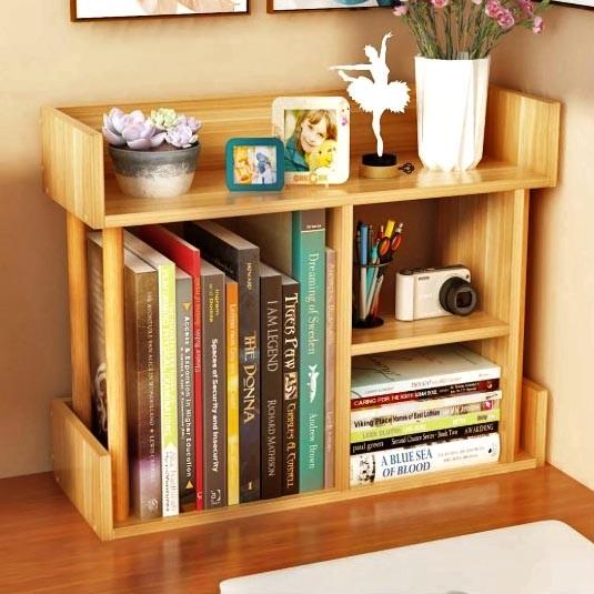 Полка книжная настольная из дерева Палатина Карри (КПА-024303)