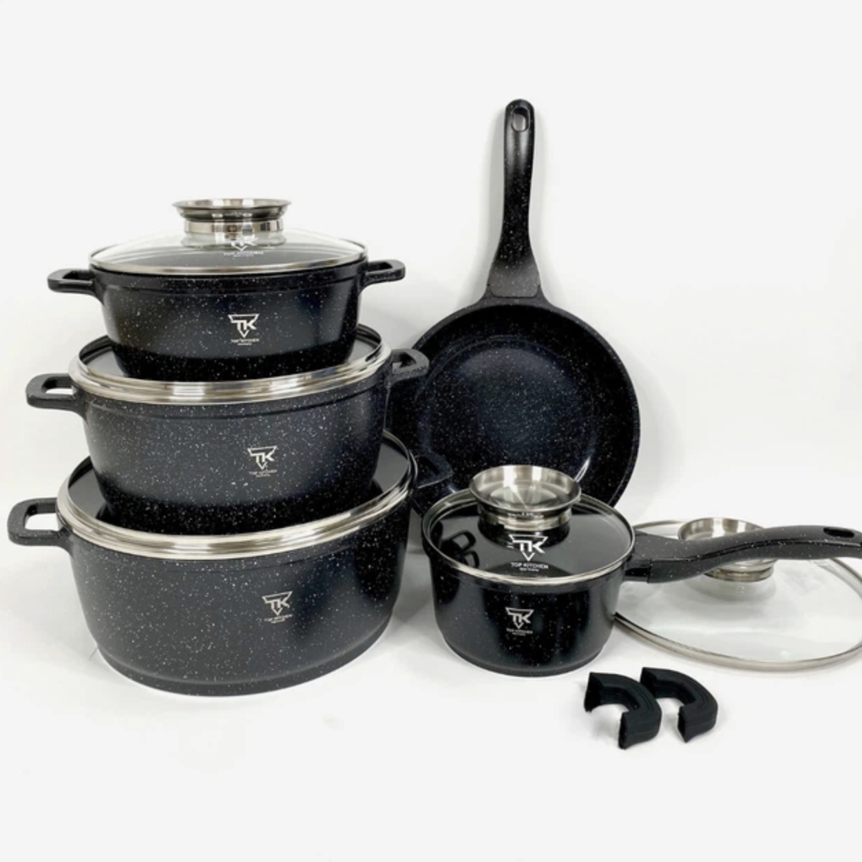 Набор кастрюль с гранитным покрытием Top Kitchen TK00020 10 пр. Набор кастрюль с гранитным покрытием Top Kitchen TK00020 10 пр.