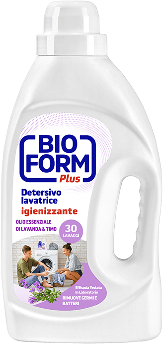 Гель для стирки Bioform Plus Lavanda e Timo С ароматом лаванды и тимьяна антибактериальный 1,625 л 30 стирок (8003640020461) - фото 1