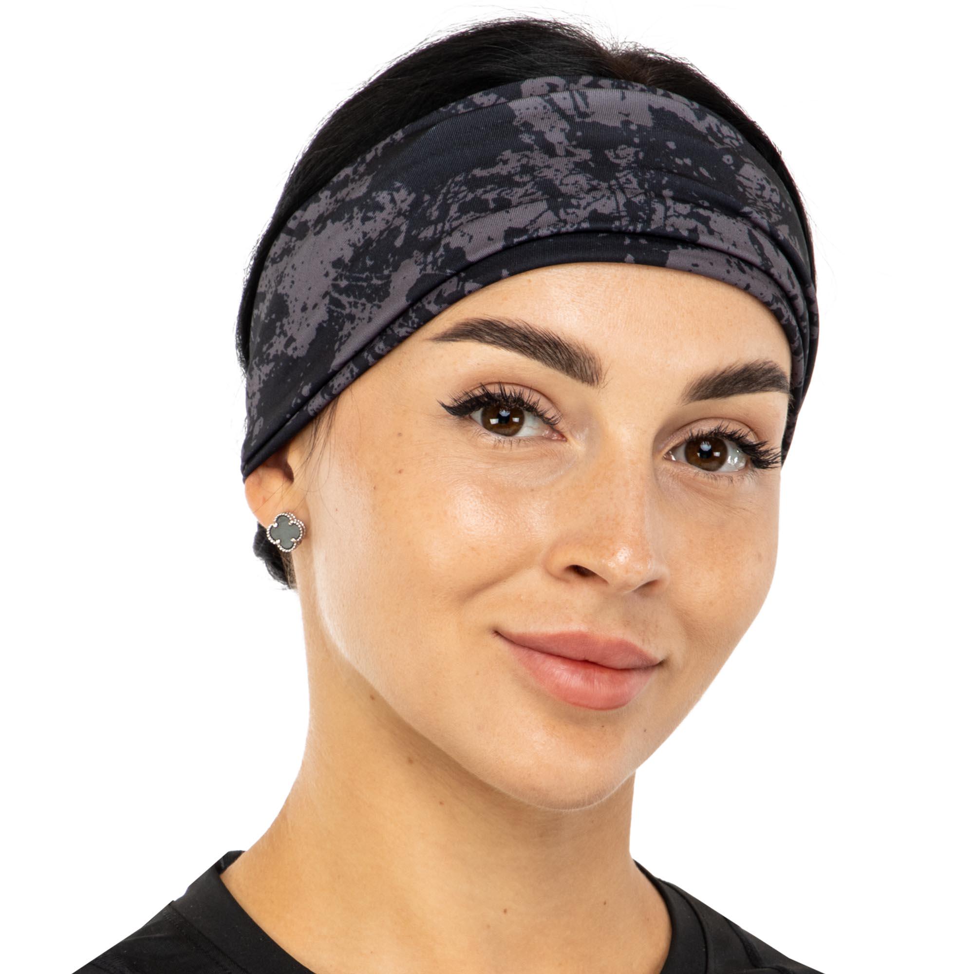 Пов'язка на голову спортивна SP-Sport TD-002 Чорний/Темно-сірий (TD-002_Черный-темно-серый)