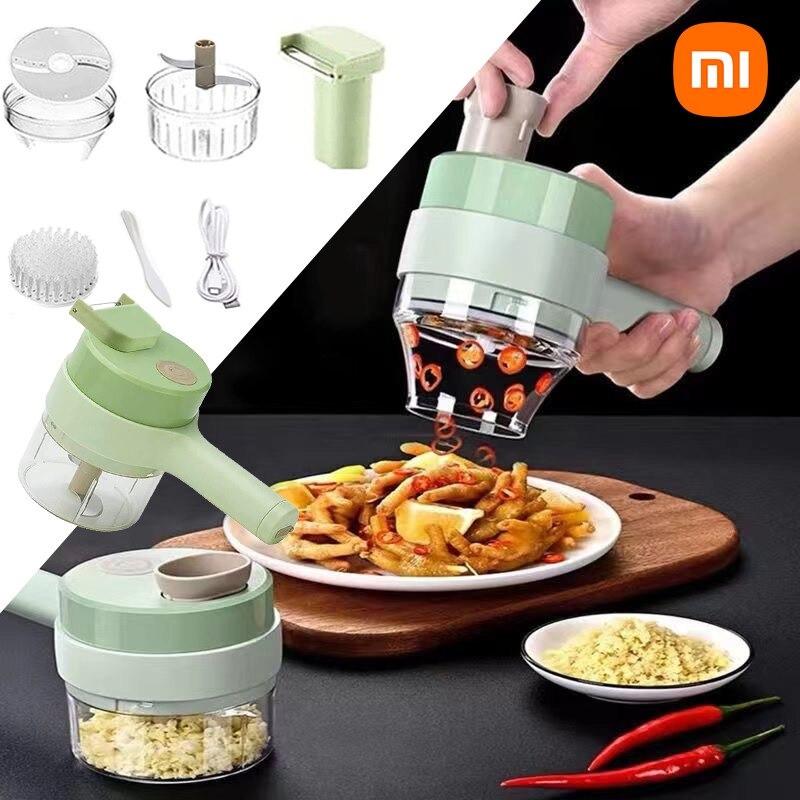 Измельчитель-овочерезка Food Chopper 4в1 портативный (2110383890) - фото 5