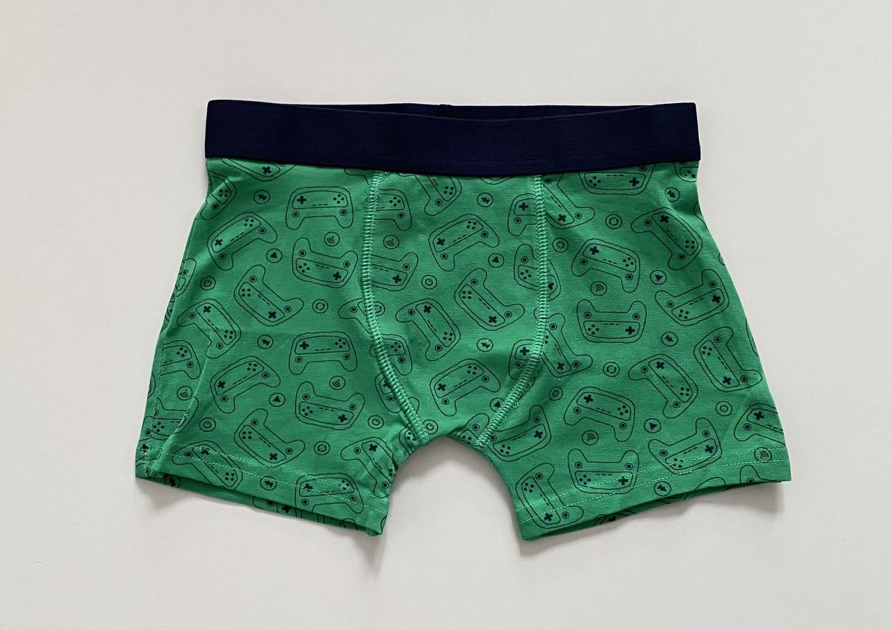 Труси-боксери на хлопчика з принтом геймпад Primark 146 см на 10-11 років Зелений (2620381182)