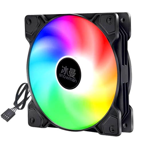 Кулер для корпуса Snowman F120 120 мм 45 фут 3/мин 4pin RGB подсветка Black (530333) Кулер для корпуса Snowman F120 120 мм 45 фут 3/мин 4pin RGB подсветка Black (530333)