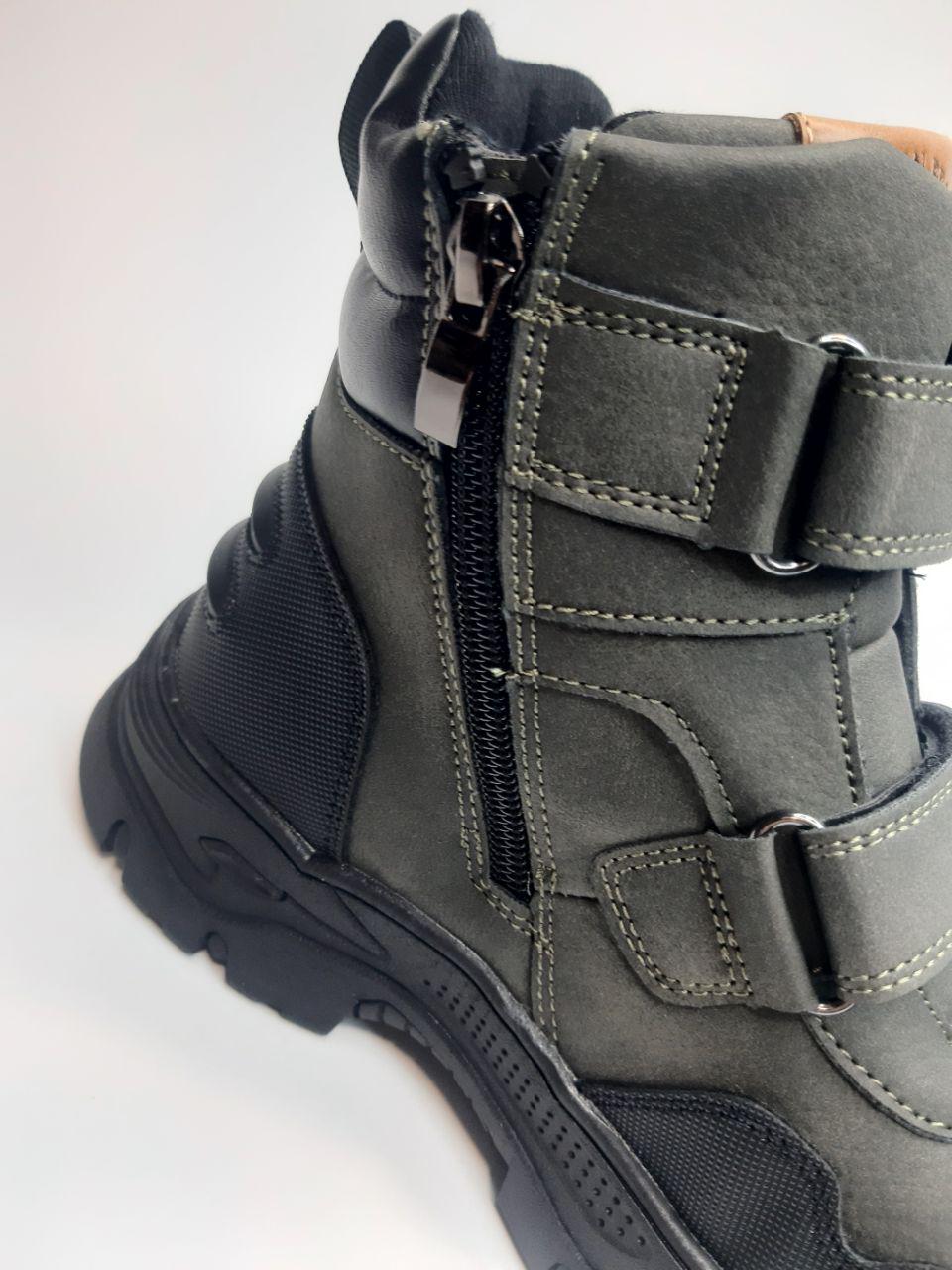 Ботинки для мальчика American Club р. 36 23,5 см Черный (158 khaki) - фото 3