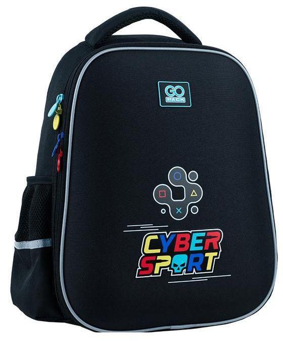 Рюкзак школьный для мальчика младших классов GoPack Education GO24-165M-5 Cyber Sport полукаркасный (2296749359)