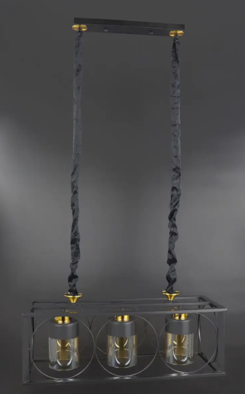 Люстра потолочная подвесная в стиле LOFT 1137/3 Черный (NA005066)