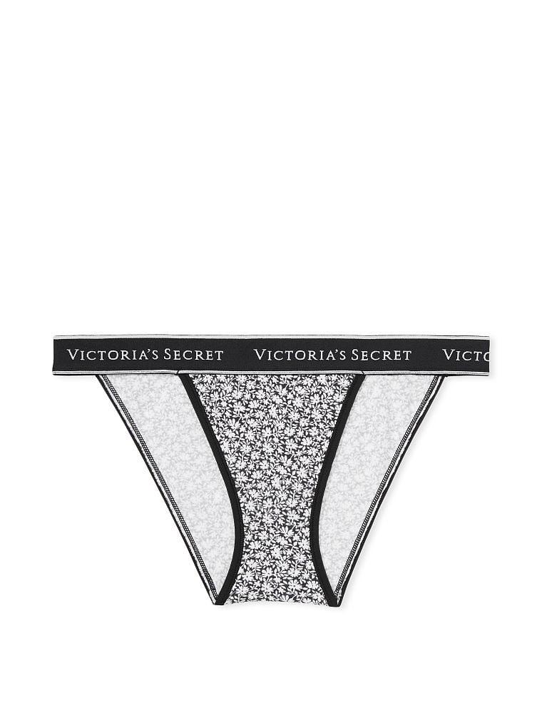 Трусики танга Victoria's Secret з принтом XS Чорний (1159792018) - фото 3