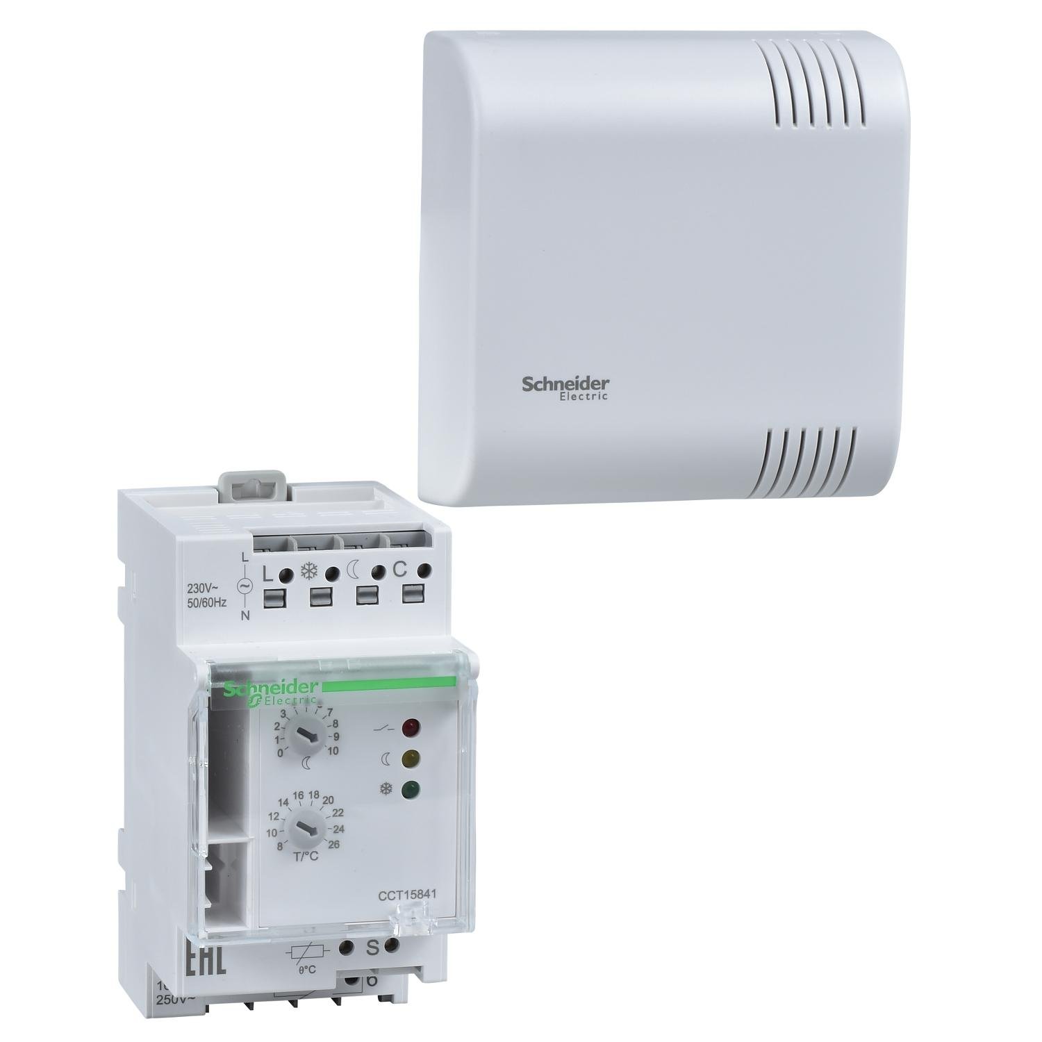 Терморегулятор Schneider Electric Acti9 TH4 16А 230V с датчиком температуры (CCT15841)