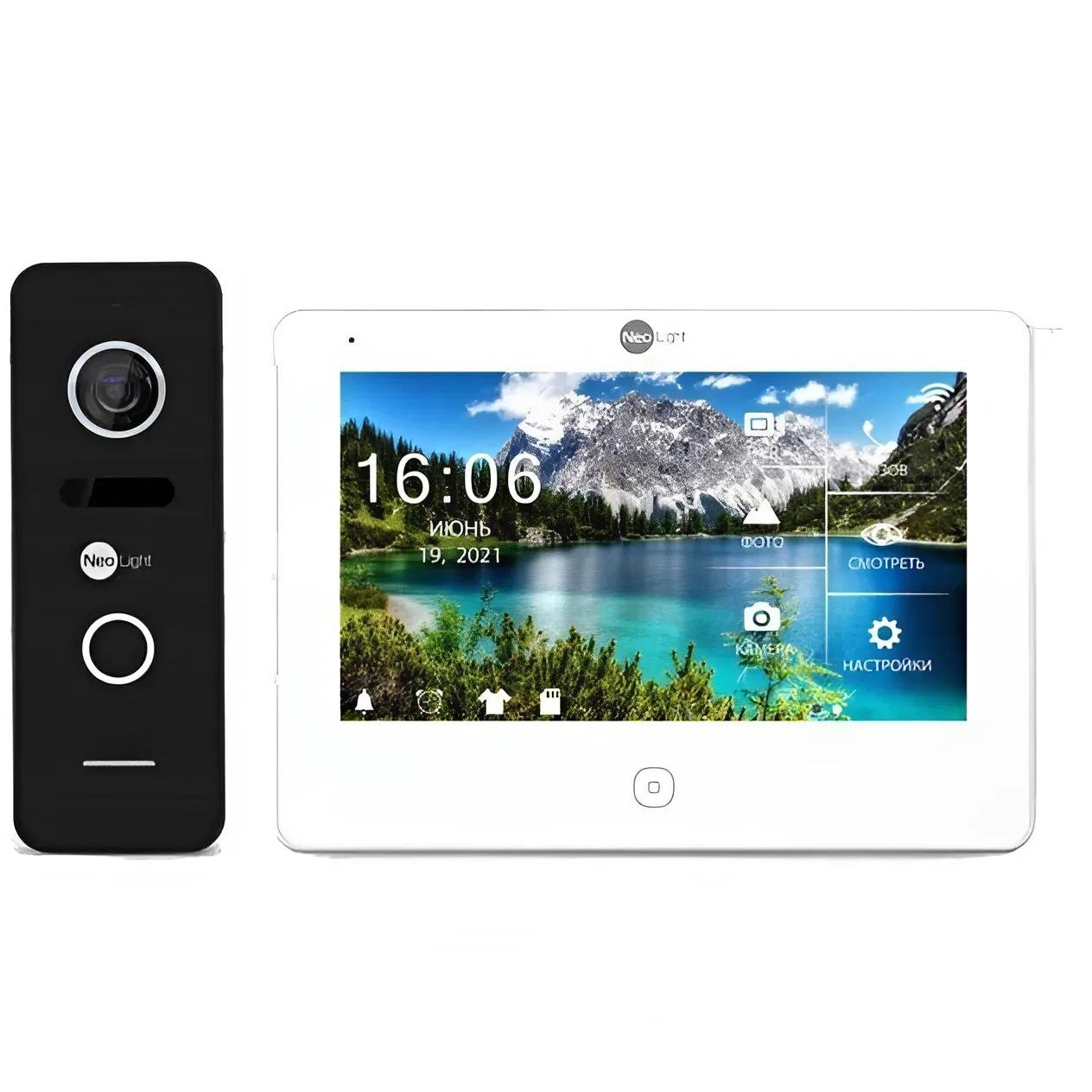 Комплект видеодомофона NeoLight NeoKIT HD Pro WF White/Black (99-00006742)