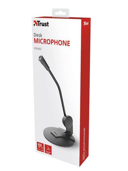 Микрофон компьютерный Trust Primo Desk Omni 3.5 Mini Jack 1,78 м Черный (ERC-21674_TRUST) - фото 3