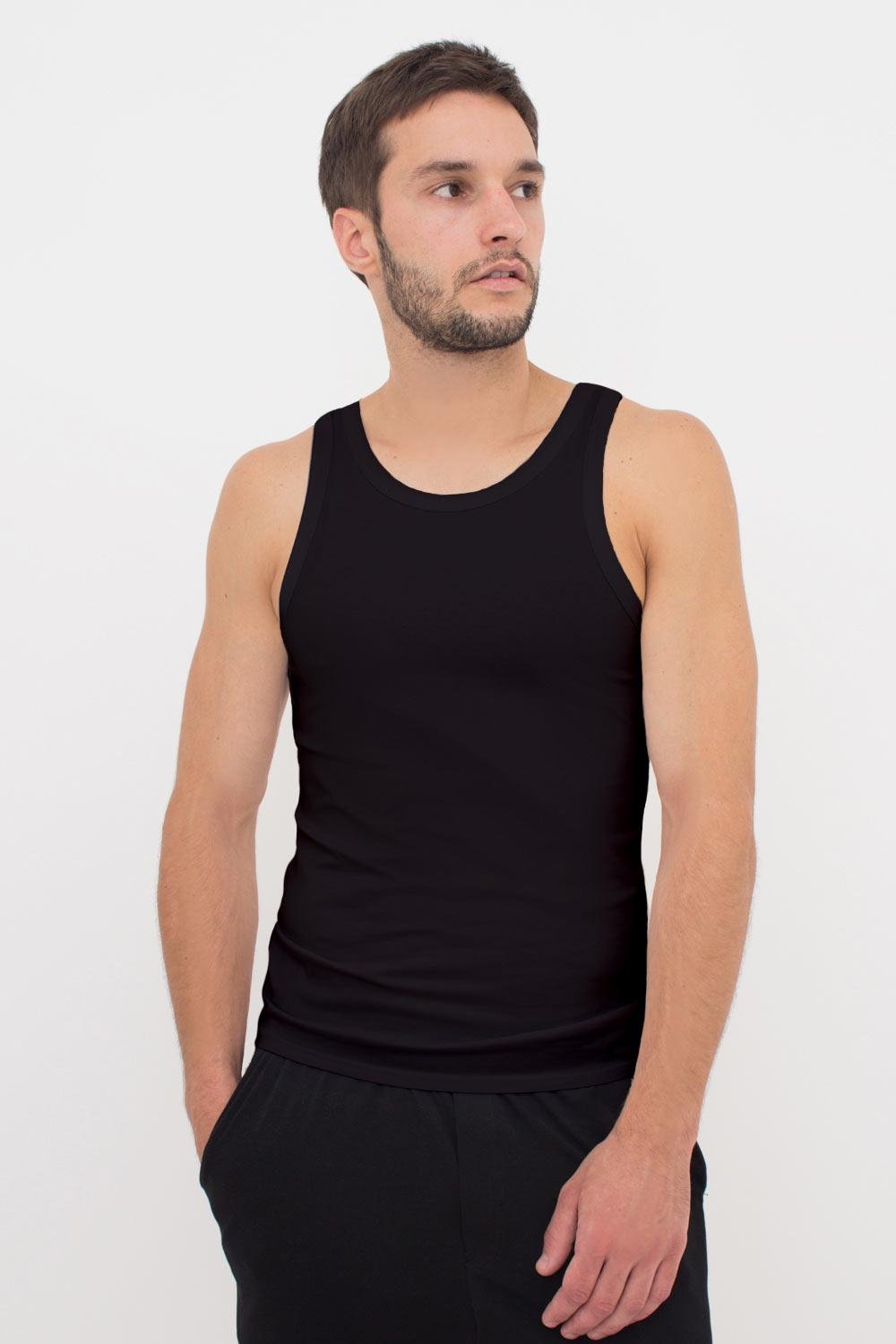 Майка мужская Giulia 30801/60 хлопковая XL Black/Black (31095256)