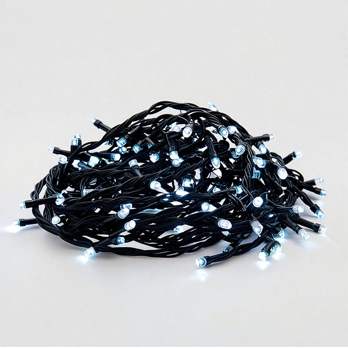 Гирлянда комнатная Нить W220LED22MBW 22 м 220 LED Черный/Белый (29912682)