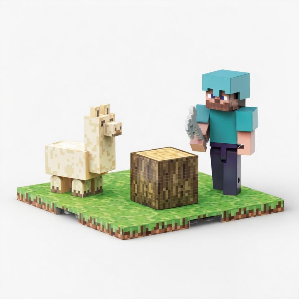 Конструктор магнитный в стиле Minecraft с фигурками Стива и ламы (2586681280) Конструктор магнитный в стиле Minecraft с фигурками Стива и ламы (2586681280)