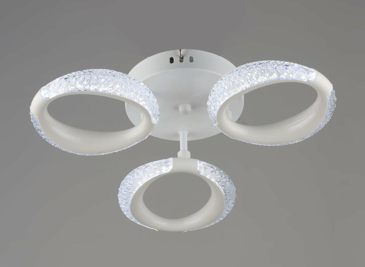 Люстра светодиодная акриловая B YH1303/3 WT 18W (45190)