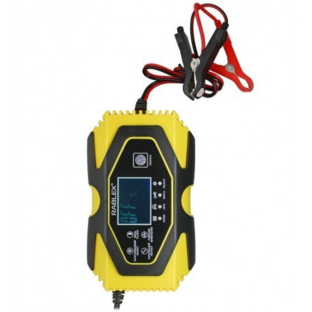 Автоматичний пусковий зарядний пристрій для автомобільного акумулятора пускозарядне Rablex RB 650 12V 6A/24V 3A 110W з індикацією заряду - фото 1 Автоматичний пусковий зарядний пристрій для автомобільного акумулятора пускозарядне Rablex RB 650 12V 6A/24V 3A 110W з індикацією заряду - фото 1