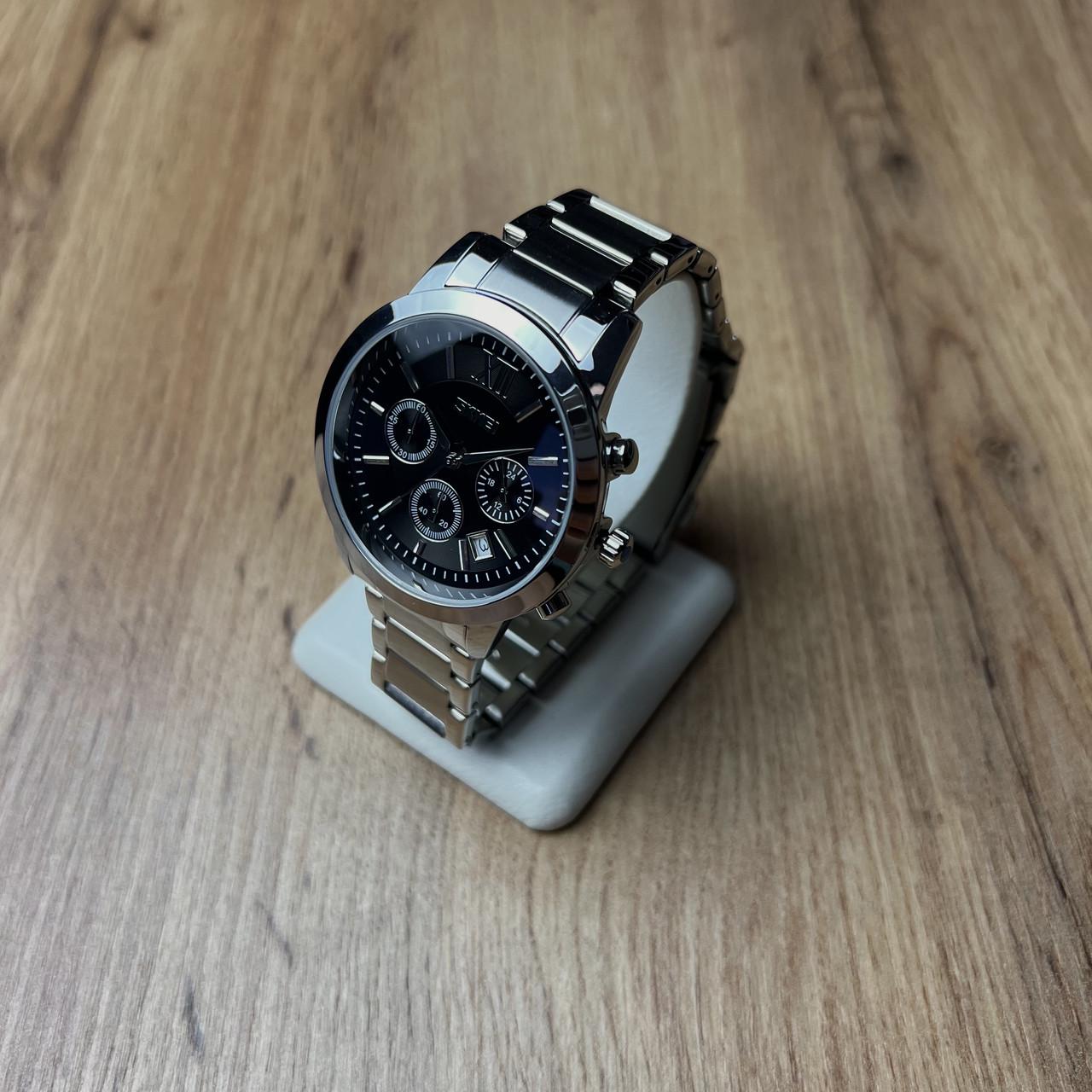 Часы мужские металлические Skmei с датой Серебристый/Черный (z069-2) - фото 3 Часы мужские металлические Skmei с датой Серебристый/Черный (z069-2) - фото 3