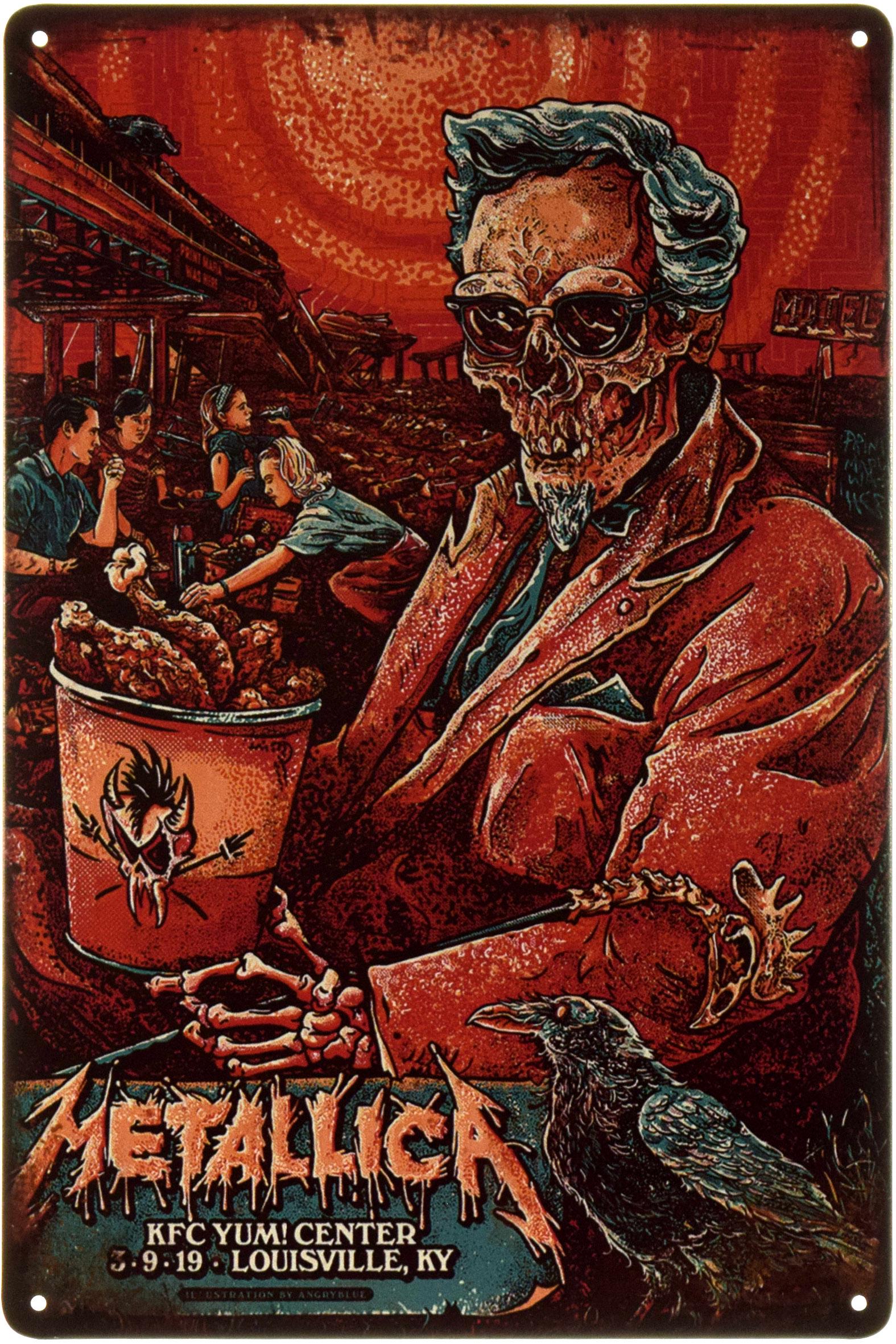 Табличка металлическая Metallica KFC Yum! Center 2019 20x30 см