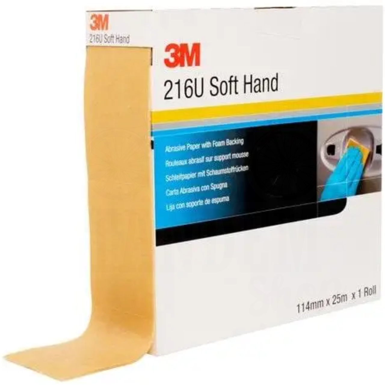 Рулон абразивный мягкий 3M 216U Soft Hand 114 мм x 25 м P240