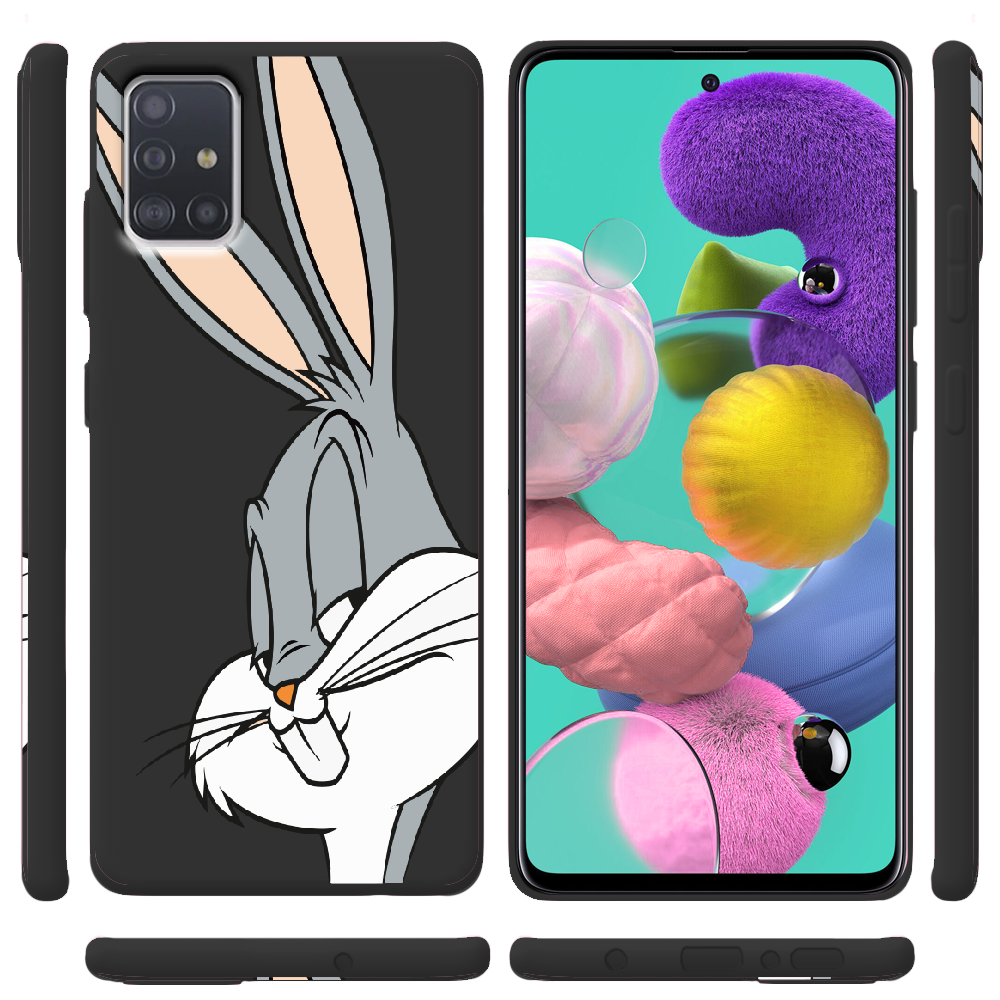 Чохол Boxface Samsung A515 Galaxy A51 Lucky Rabbit Чорний силікон (38808-bk81-38947) - фото 2