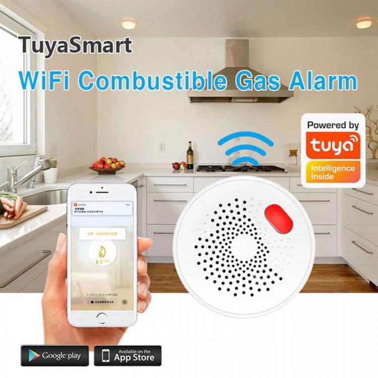 Датчик витоку газу Tuya Wifi Combustible Gas Detector з інформуванням на мобільний телефон - фото 10