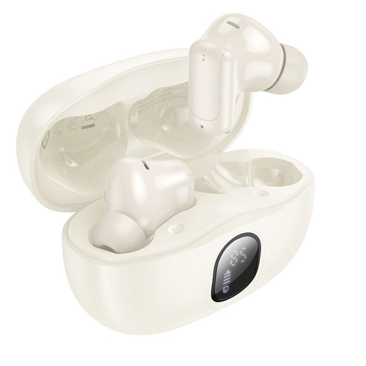 Наушники беспроводные Borofone FQ4 Lighten Bluetooth 5.4 с зарядным кейсом 400 mAh White