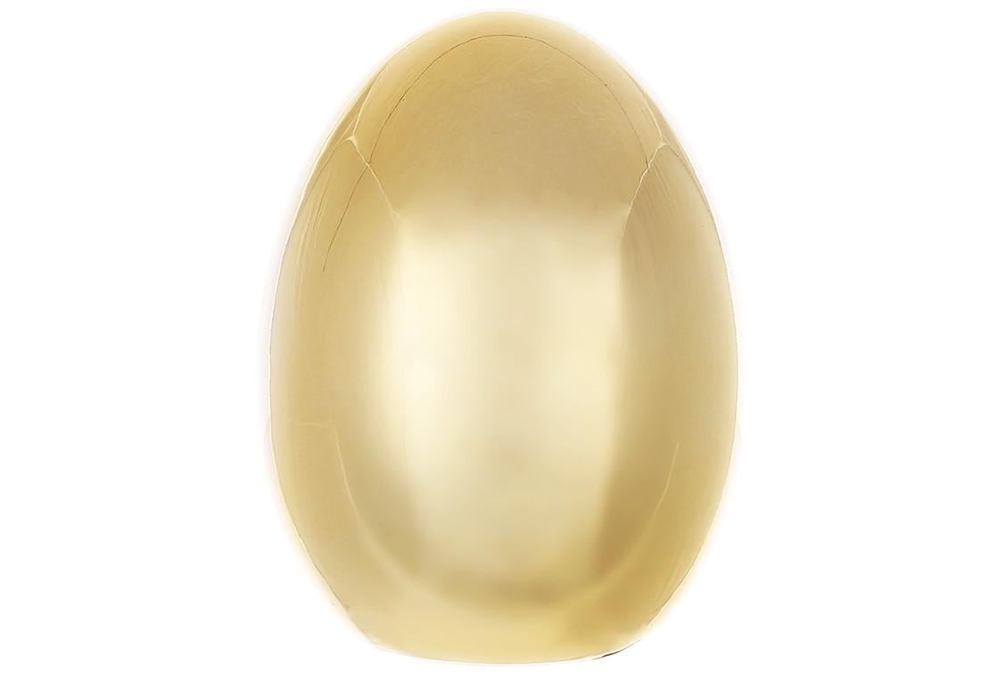 Яйцо фарфоровое декоративное BonaDi высота 8 см диаметр 6,2 см Золотой (495-451)
