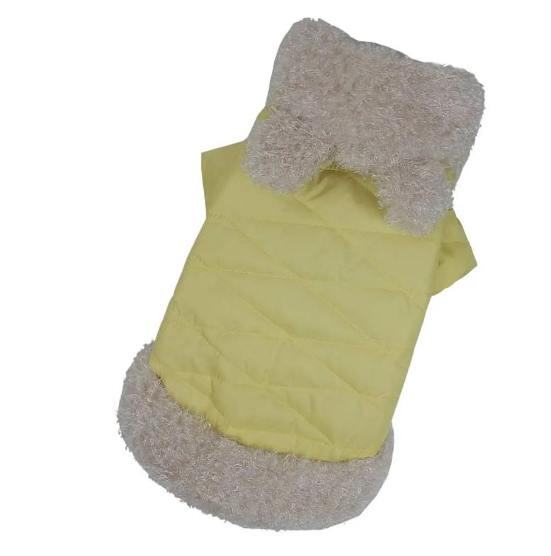 Куртка для собак девочек с мехом K-28 р. 8 Желтый (70578882)