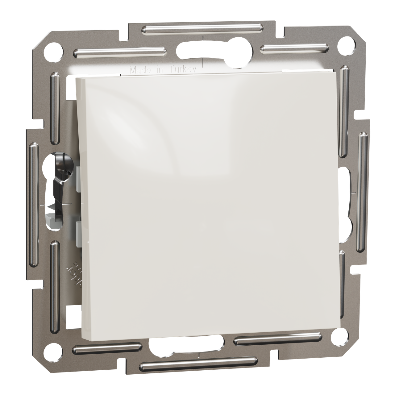 Выключатель кнопочный Schneider Electric ASFORA ABS 71x71x43 мм Кремовый (EPH0770123)