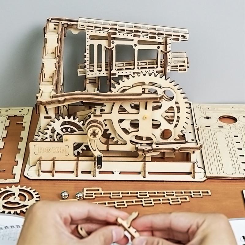 Деревянный 3D конструктор Robotime LG502 Marble Squad - фото 5 Деревянный 3D конструктор Robotime LG502 Marble Squad - фото 5