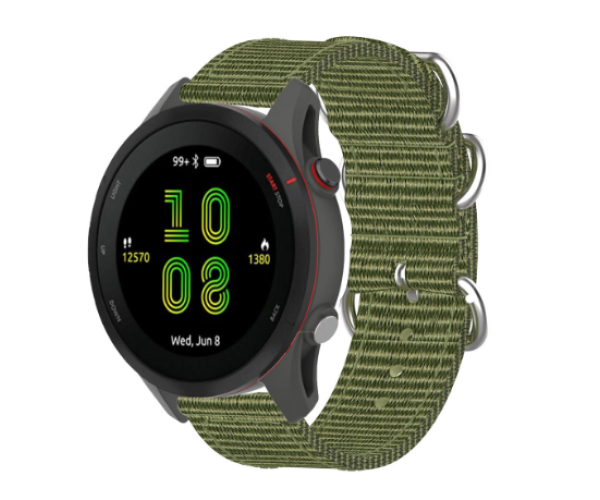 Ремешок Nylon для смарт-часов Garmin Forerunner 165 20 мм Зеленый (50998) Ремешок Nylon для смарт-часов Garmin Forerunner 165 20 мм Зеленый (50998)