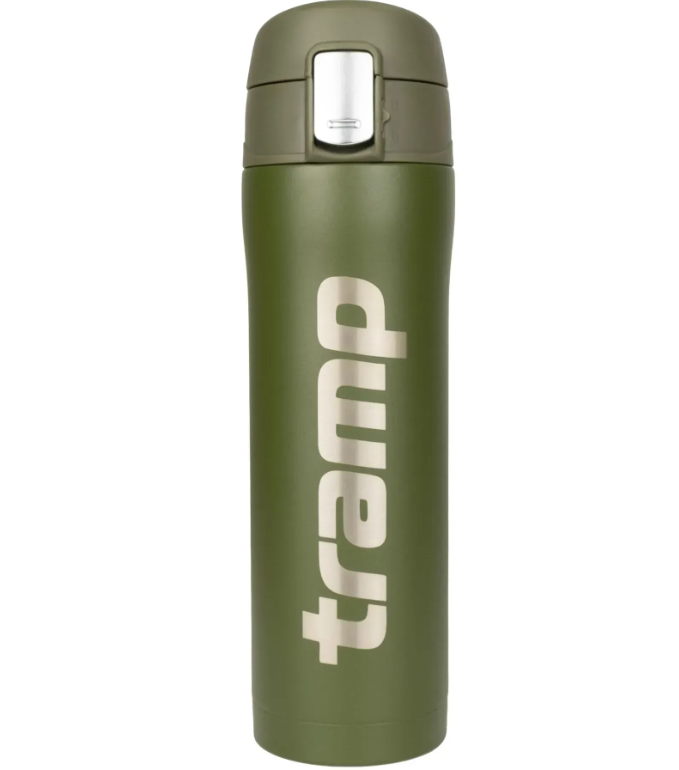 Термос Tramp 0.45л UTRC-107-blue питьевый голубой матовый matt olive