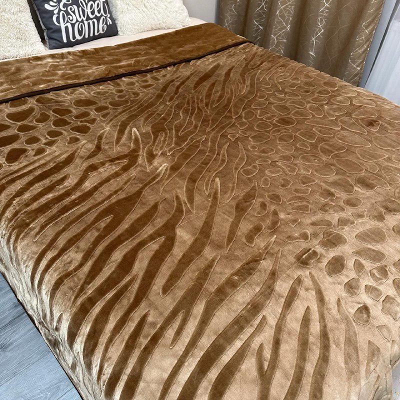 Покрывало на кровать акриловое 200x230 см Светло-коричневый (28857538) - фото 6 Покрывало на кровать акриловое 200x230 см Светло-коричневый (28857538) - фото 6