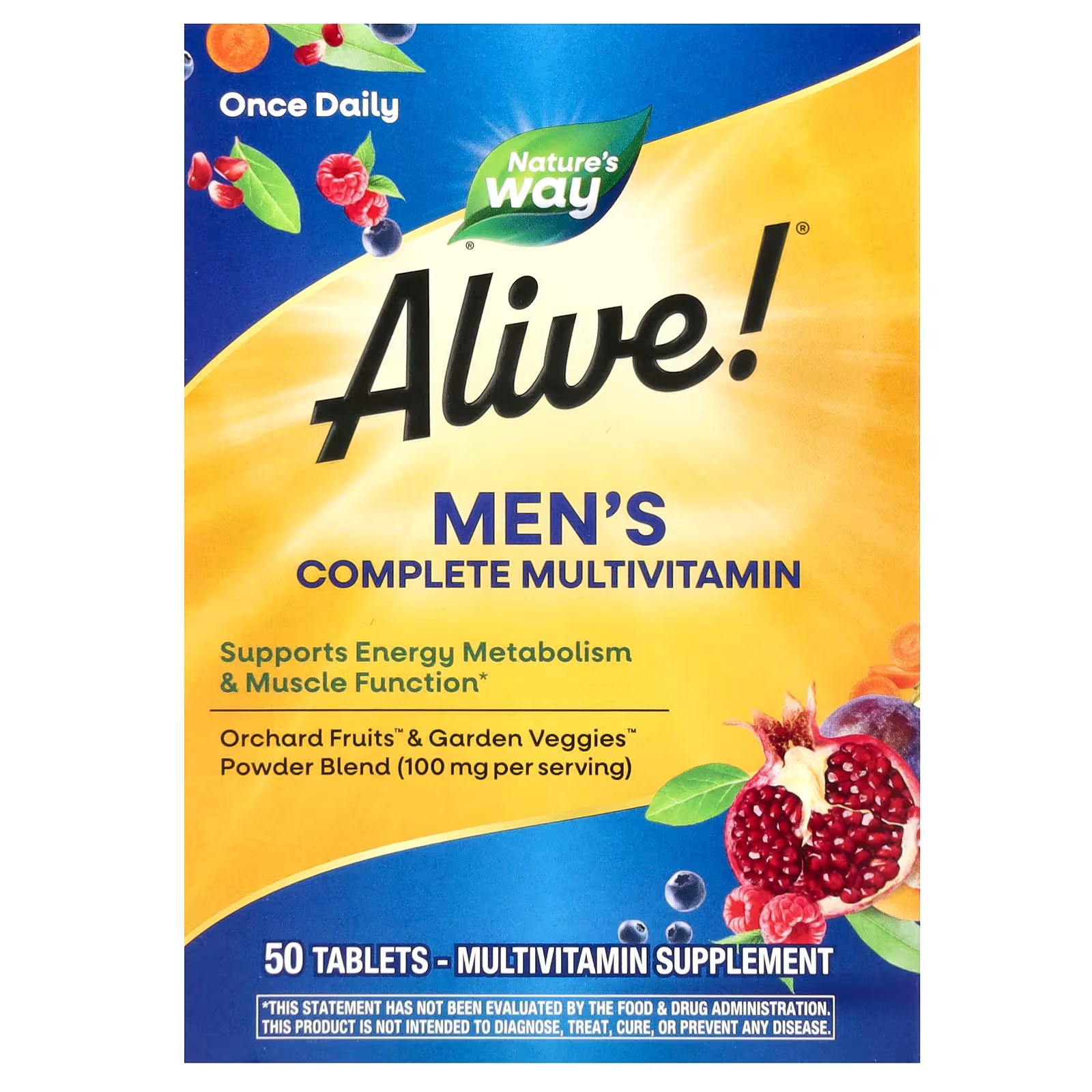 Комплекс мультивітамінів Nature's Way Alive для чоловіків 50 таблеток (NWY-13660) Комплекс мультивітамінів Nature's Way Alive для чоловіків 50 таблеток (NWY-13660)